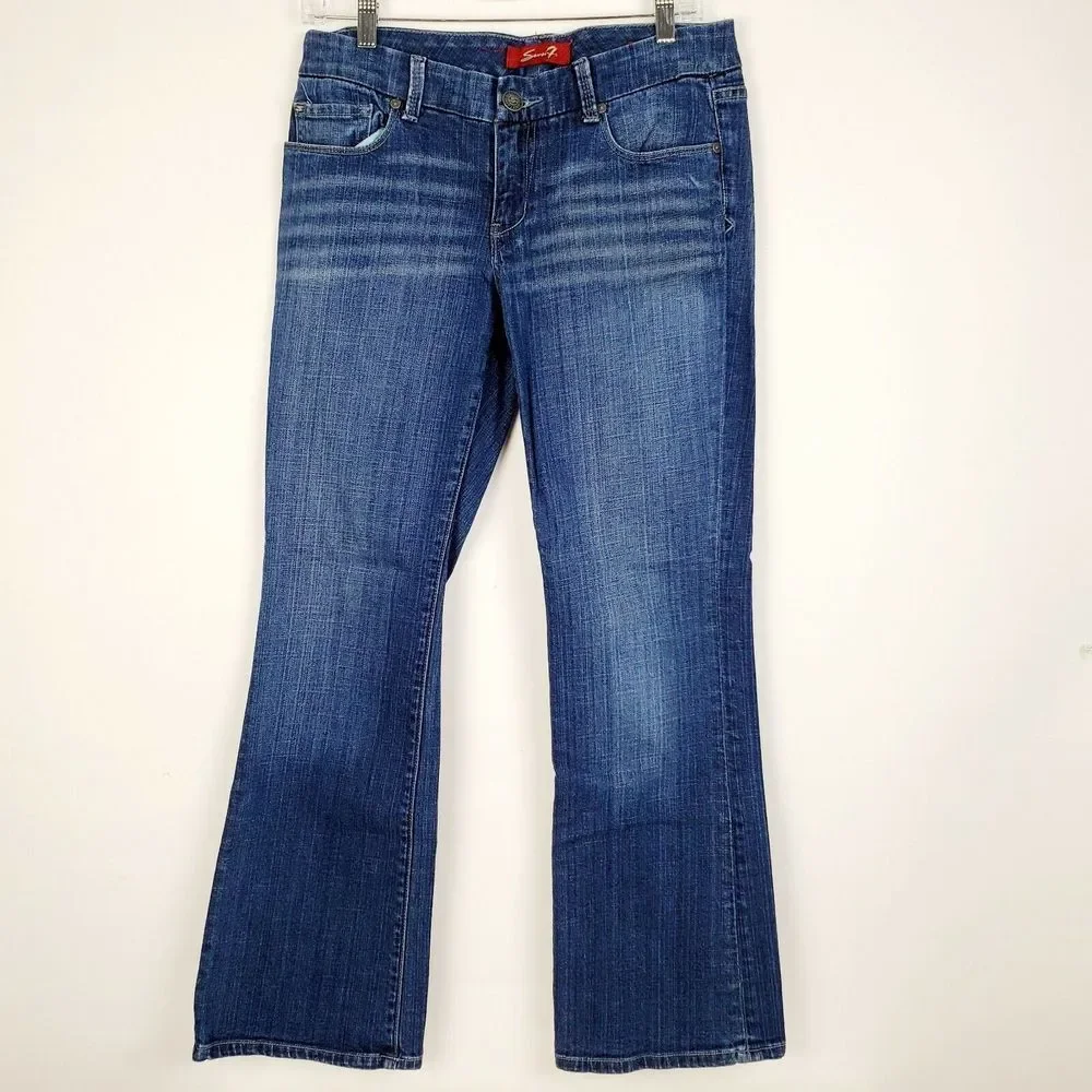 Seven7 Women's Bootcut Jeans Medium Wash Size 30W x 27L‎